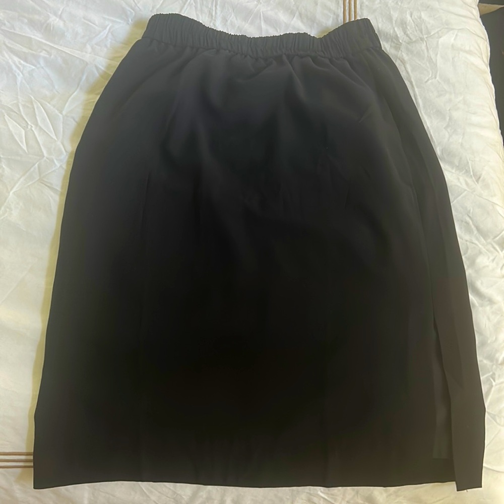 J. Crew factory black pull on skirt